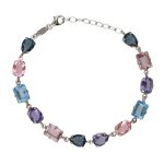 Βραχιόλι από ασήμι 925 με Swarovski πέτρες