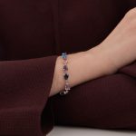 Βραχιόλι από ασήμι 925 με Swarovski πέτρες - Image 2