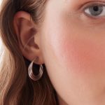 Σκουλαρίκια κρίκοι από ασήμι 925 - Image 2