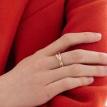 Δαχτυλίδι δίχρωμο από ασήμι 925 - Image 2