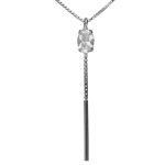 Κολιέ από ασήμι 925 με Swarovski πέτρες