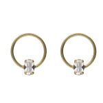 Σκουλαρίκια από ασήμι 925 με Swarovski πέτρες