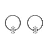 Σκουλαρίκια από ασήμι 925 με Swarovski πέτρες