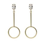 Σκουλαρίκια από ασήμι 925 με Swarovski πέτρες