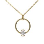 Κολιέ από ασήμι 925 με Swarovski πέτρες