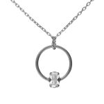 Κολιέ από ασήμι 925 με Swarovski πέτρες