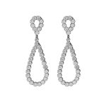 Σκουλαρίκια από ασήμι 925 με ζιργκόν πέτρες