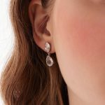 Σκουλαρίκια από ασήμι 925 με Swarovski πέτρες - Image 2