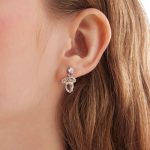 Σκουλαρίκια από ασήμι 925 με Swarovski πέτρες - Image 2