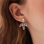 Σκουλαρίκια από ασήμι 925 με Swarovski πέτρες - Image 2