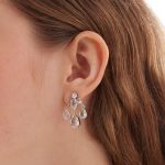 Σκουλαρίκια από ασήμι 925 με Swarovski πέτρες - Image 2