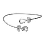 Χειροπέδα από ασήμι 925 με Swarovski πέτρες