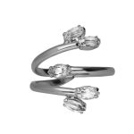 Δαχτυλίδι από ασήμι 925 με Swarovski πέτρες