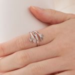 Δαχτυλίδι από ασήμι 925 με Swarovski πέτρες - Image 2