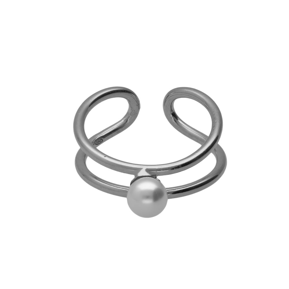 A5558-00HA Δαχτυλίδι από ασήμι 925 με μαργαριτάρι - Image 1