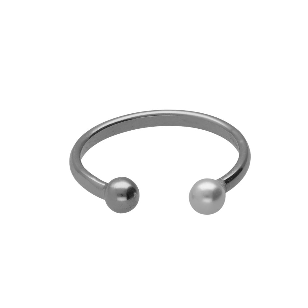 A5559-00HA Δαχτυλίδι από ασήμι 925 με μαργαριτάρι - Image 1