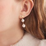 Σκουλαρίκια από ασήμι 925 με μαργαριτάρι - Image 2