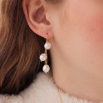 Σκουλαρίκια από ασήμι 925 με μαργαριτάρι - Image 2