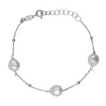 Βραχιόλι από ασήμι 925 με μαργαριτάρι