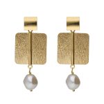 Σκουλαρίκια από ασήμι 925 με μαργαριτάρι