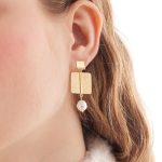 Σκουλαρίκια από ασήμι 925 με μαργαριτάρι - Image 2