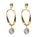 Σκουλαρίκια από ασήμι 925 με μαργαριτάρι