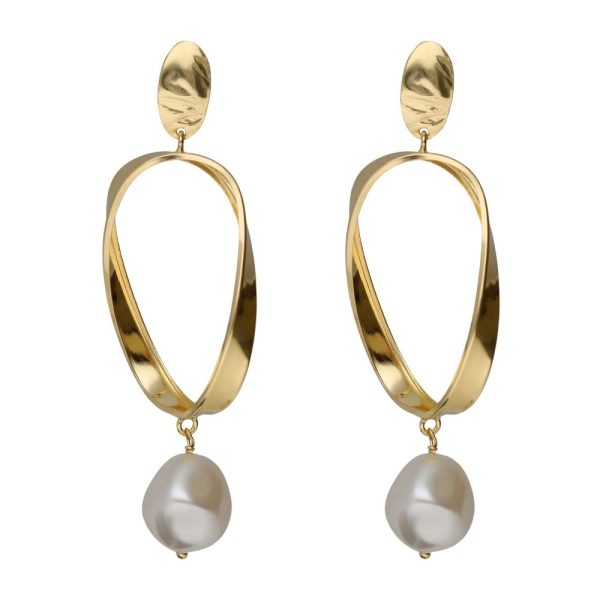 Σκουλαρίκια από ασήμι 925 με μαργαριτάρι