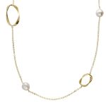 Κολιέ μακρύ από ασήμι 925 με μαργαριτάρι