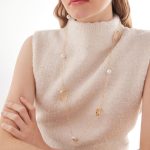 Κολιέ μακρύ από ασήμι 925 με μαργαριτάρι - Image 2