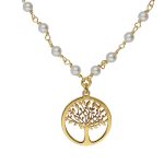 Κολιέ από ασήμι 925 με μαργαριτάρι