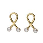 Σκουλαρίκια από ασήμι 925 με μαργαριτάρι