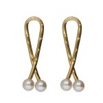 Σκουλαρίκια από ασήμι 925 με μαργαριτάρι