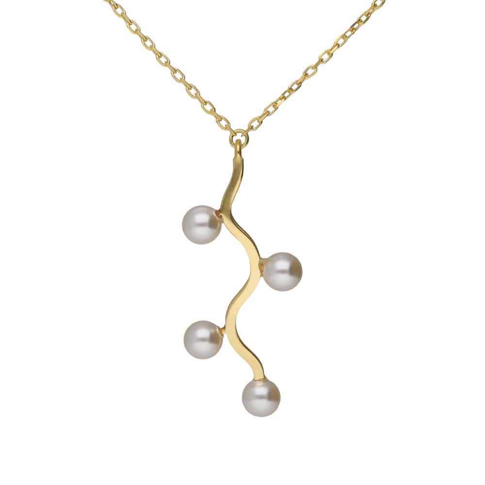 A5554-00DG Κολιέ από ασήμι 925 με μαργαριτάρι - Image 1