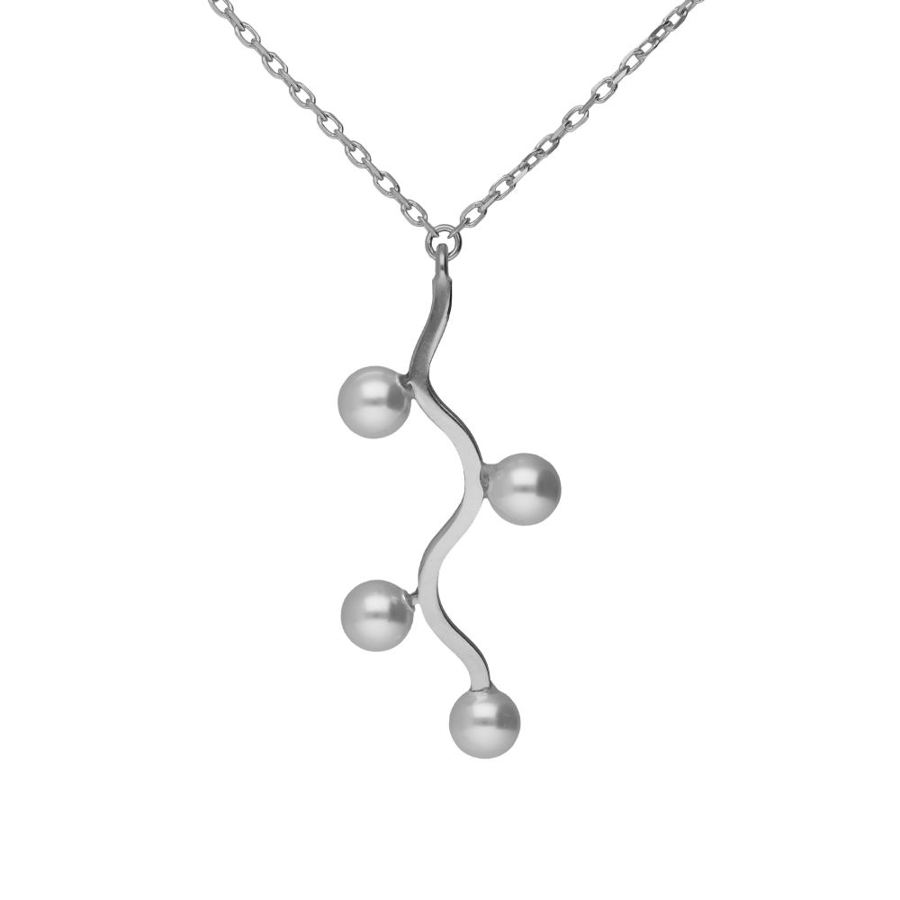 A5554-00HG Κολιέ από ασήμι 925 με μαργαριτάρι - Image 1