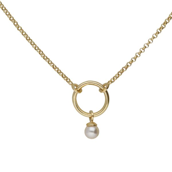 Κολιέ από ασήμι 925 με μαργαριτάρι