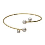 Χειροπέδα από ασήμι 925 με μαργαριτάρι