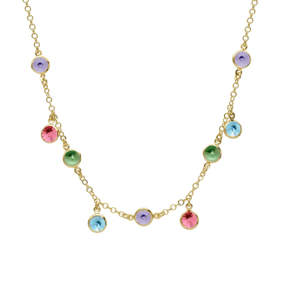 Κολιέ από ασήμι 925 με Swarovski πέτρες