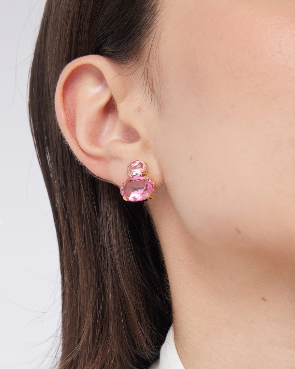 Σκουλαρίκια από ασήμι 925 με Swarovski πέτρες - Image 2