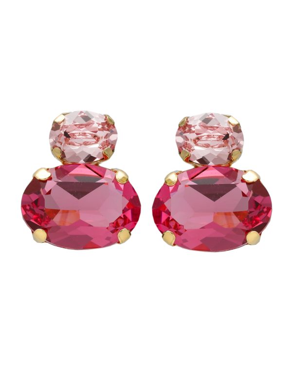 Σκουλαρίκια από ασήμι 925 με Swarovski πέτρες