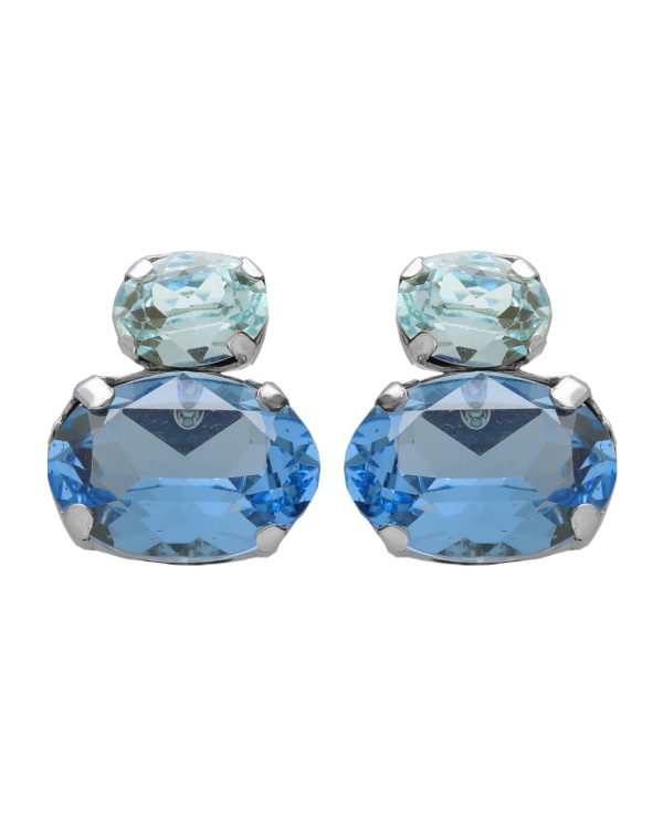 Σκουλαρίκια από ασήμι 925 με Swarovski πέτρες