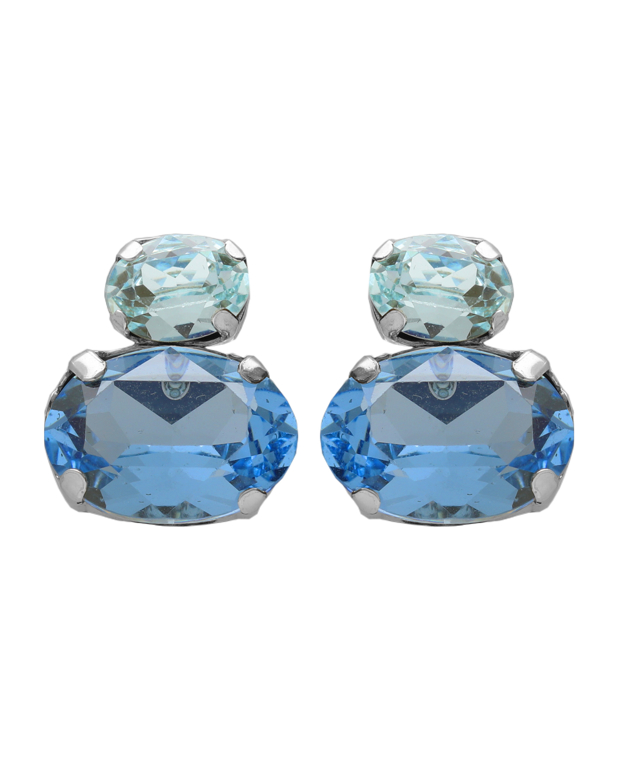 A5656-10HT Σκουλαρίκια από ασήμι 925 με Swarovski πέτρες - Image 1