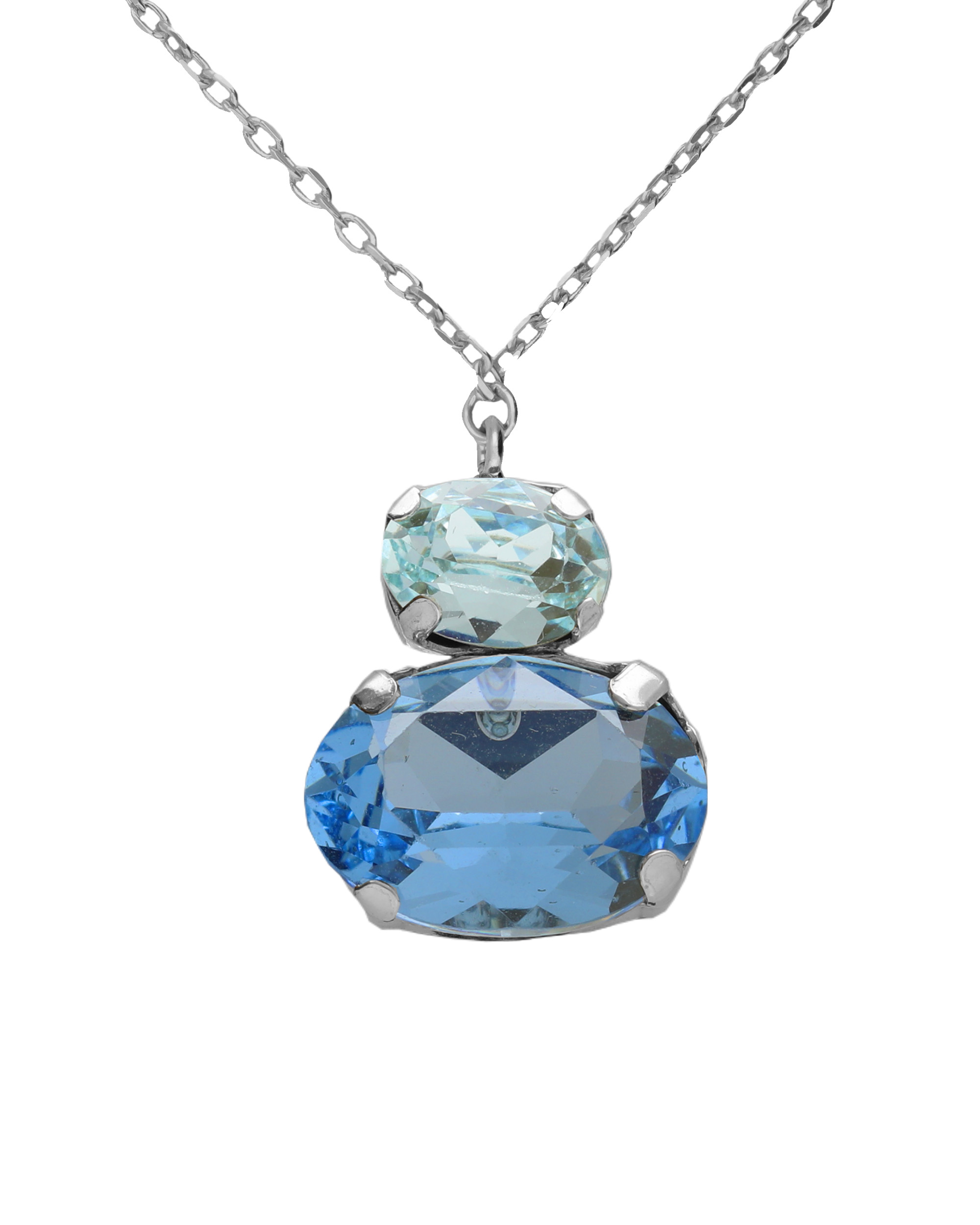 Κολιέ από ασήμι 925 με Swarovski πέτρες