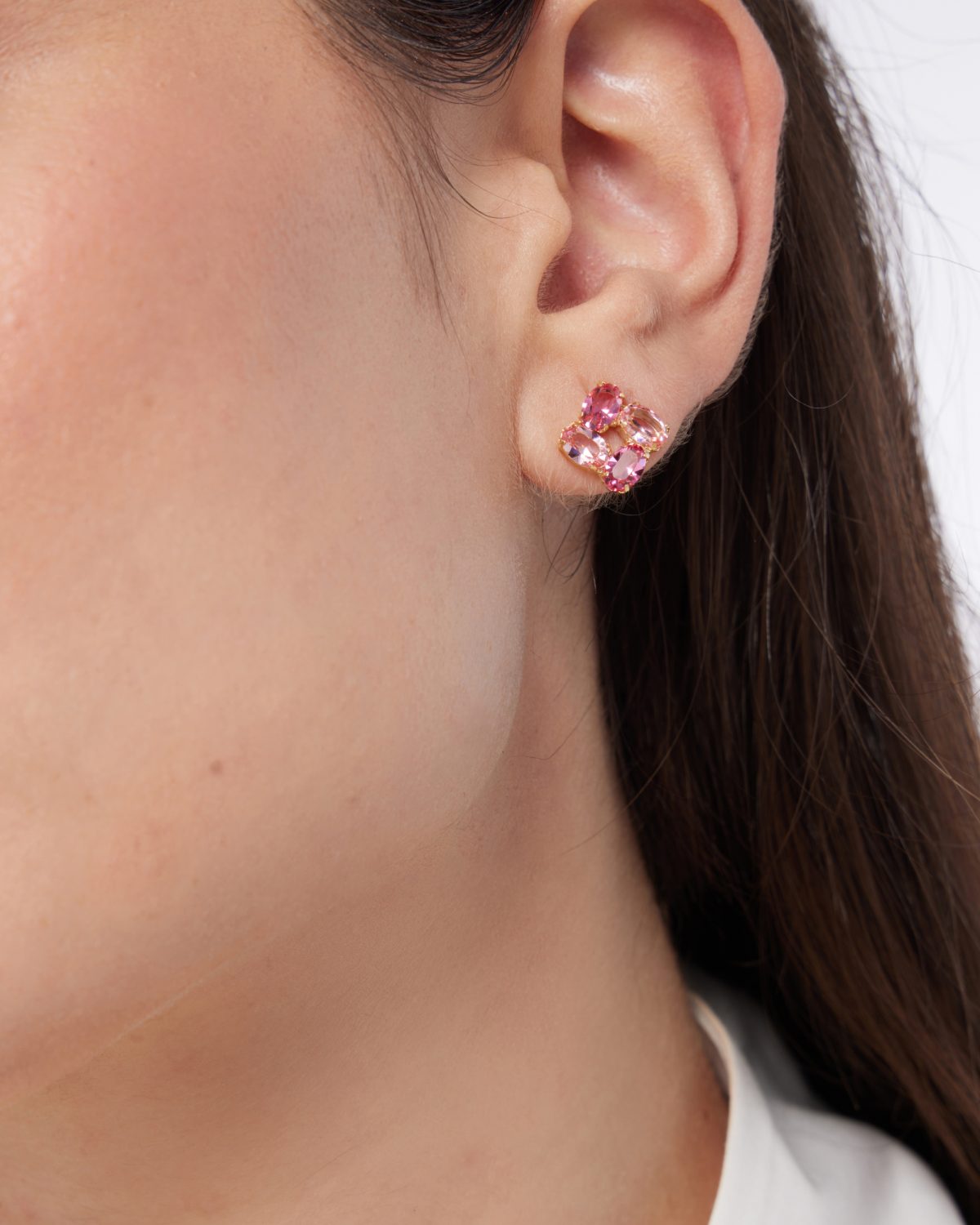 Σκουλαρίκια από ασήμι 925 με Swarovski πέτρες - Image 2