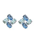 Σκουλαρίκια από ασήμι 925 με Swarovski πέτρες