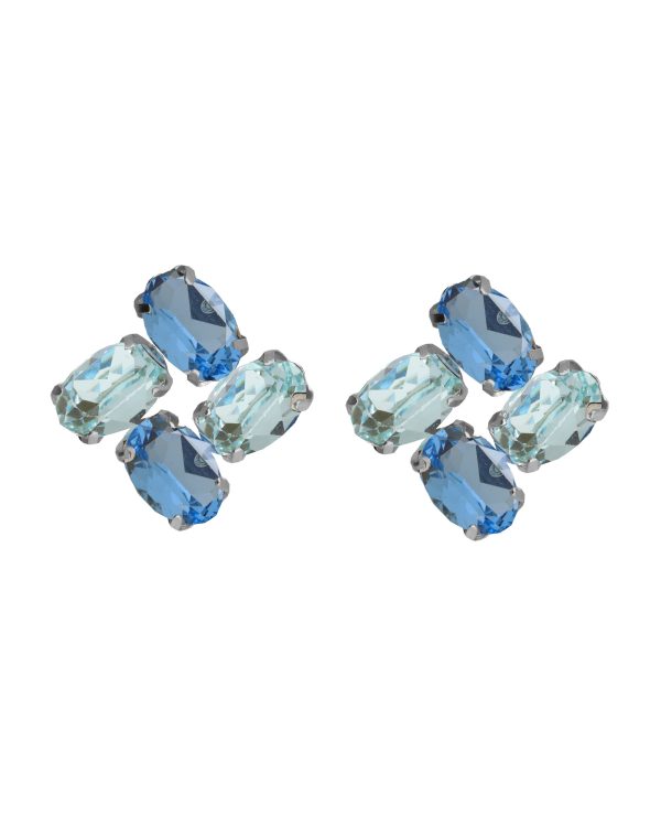 Σκουλαρίκια από ασήμι 925 με Swarovski πέτρες