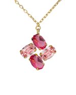 Κολιέ από ασήμι 925 με Swarovski πέτρες