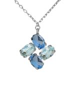 Κολιέ από ασήμι 925 με Swarovski πέτρες