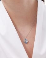 Κολιέ από ασήμι 925 με Swarovski πέτρες - Image 2