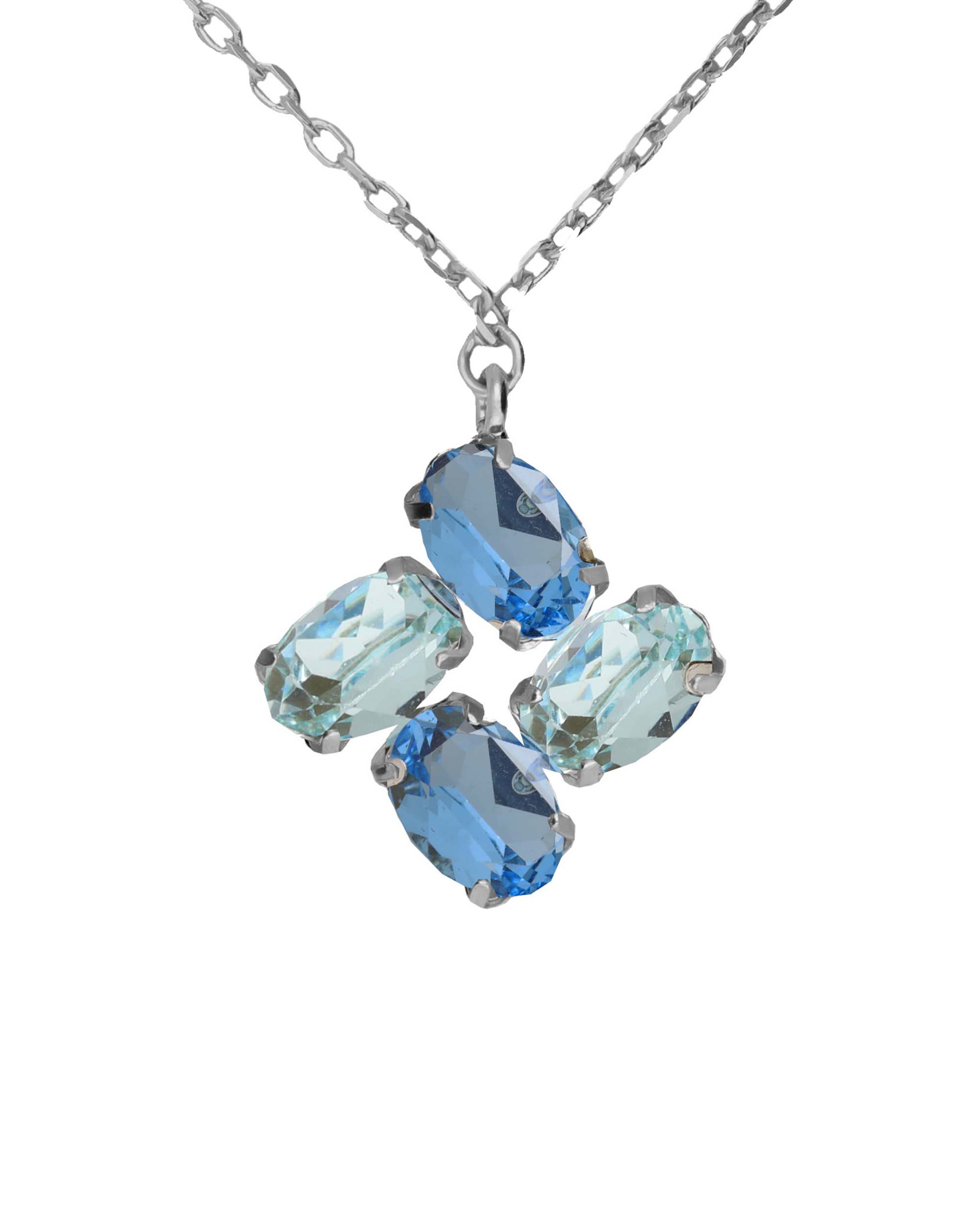 Κολιέ από ασήμι 925 με Swarovski πέτρες