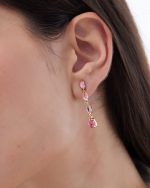 Σκουλαρίκια από ασήμι 925 με Swarovski πέτρες - Image 2